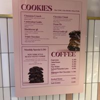 Menu  at Floozie Cookies in London