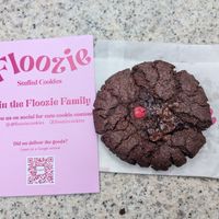 Black forest cookie (stuffed with cherry puree) at Floozie Cookies in London