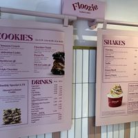 Menus  at Floozie Cookies in London