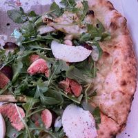 Pizza of the month, with Figs and artichokes  at Mastino Pizza in Amsterdam