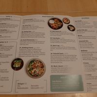 Menu at Ouai in Leipzig