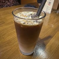 Iced coffee with coconut   at Ouai in Leipzig