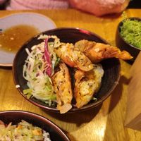 Fried spring rolls. at Ouai in Leipzig