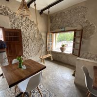 Upstairs eating area at Casa Maca in Valladolid