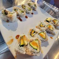 Vegan Tempura Rolls, but I had them not batter them since they share a fryer. at Trapper's Sushi in Puyallup