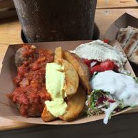 Amazing lentil kebab at Cookoomela Lab - Kalliga in Athens