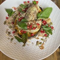 Absolutely delicious roast pumpkin and cauliflower! at Harry's Cafe & Bakery in Hepburn Springs