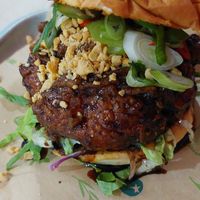 Kfm burger at Om Burger in Bristol