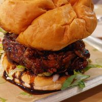 Burger at Om Burger in Bristol