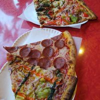 Vegan slices at Two Boots - East Village in New York City