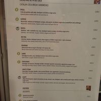 Menú at Cerveseria L'Alternativa in Barcelona