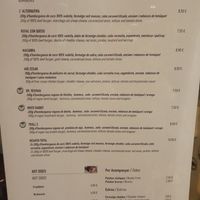 Menú at Cerveseria L'Alternativa in Barcelona