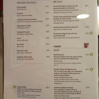 Menu at Cerveseria L'Alternativa in Barcelona