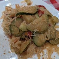 Zucchini potato pasta at Cafe Avellino in Swampscott