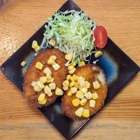 Potato & Corn Croquettes at Mugen Noodle Bar in Tigard