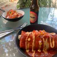 The smothered burritos  at Little Mex-Lotta Fresh in Raglan