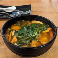 Tom Yum at GoGreen Vegetarian Restaurant in Phnom Penh
