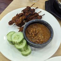 Satay at JC Vegetarian Restaurant in Phnom Penh