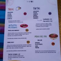 Menu (Spanish 1/2) at Guanajuatito Restaurante in Guanajuato