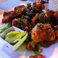 BBQ Cauliflower wings at Cabanas 1984 in Tenerife