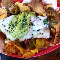 Nacho plate (vegetarian) at Cabanas 1984 in Tenerife