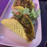 Jackfruit tacos - yum!! at Cabanas 1984 in Tenerife
