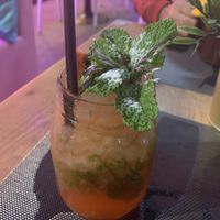 Strawberry and passion fruit mojito  at Cabanas 1984 in Tenerife