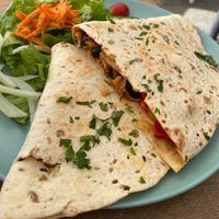 Jackfruit and Blackbean Quesadilla   at Cabanas 1984 in Tenerife