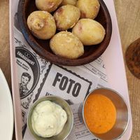 Patatas bravas at Cabanas 1984 in Tenerife