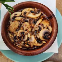 Garlic mushrooms at Cabanas 1984 in Tenerife