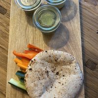 Hummus at Giodi Vegetarian and Co in Pontresina