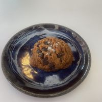 Cold but yummy cookie  at Hark! Cafe in Plymouth