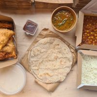 The set meal for two- huge portions! at The Tiffin in Kirkcaldy