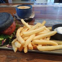Cauliflower burger.  Not super 'healthy' as the cauli is deep fried at SoulPod Food in Ferntree Gully