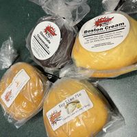 Don't bother w/ boston cream (the chocolate isn't even good) but the others were all great.  at Bangin' Whoopie in Bangor