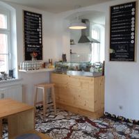 Inside at Falafel Bistro in Dresden