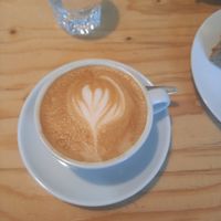 Cappuccino mit Hafermilch at KAWA in Dresden