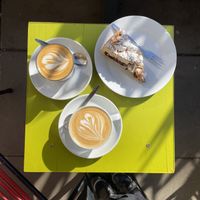 Vegan cherry crumble cake  at KAWA in Dresden