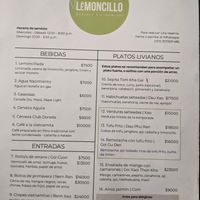 Menu 1 at Restaurante Lemoncillo Sabores Vietnamitas in Envigado
