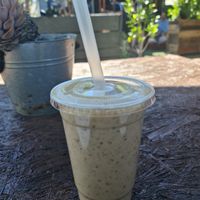 Smoothie  room temperature and not blended enough. at The Bearded Jaffle in St Kilda