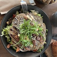 Mushroom carpaccio salad   at Eetcafé de Sjampetter in Deventer