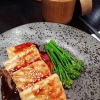 Korean BBQ tofu at Opium  in Glasgow