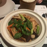 Sanbei tofu with ginger and basil  at Opium  in Glasgow