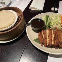 Tasty tofu but the pancakes were a bit dry  at Opium  in Glasgow