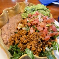 Taco Salad veganized was delicious !  at Salsa A La Salsa in Minneapolis