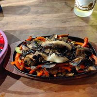 Mushroom fajitas at El Burro Cantina in Tamborine Mountain