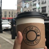 Peppermint mocha latte was so good!! at Cup of Joe Coffee Company in Brooklyn