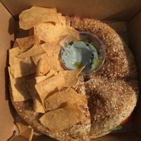 Thyme after thyme kaaké, served with homemade hummus and socca chips at Kaaké in Antibes