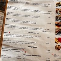 Menu  at Kaaké in Antibes