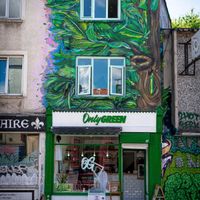 Only Green shop front at Only Green in Bristol